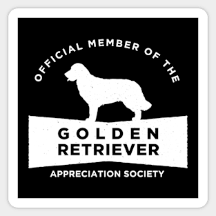 Golden Retriever Appreciation Society Sticker